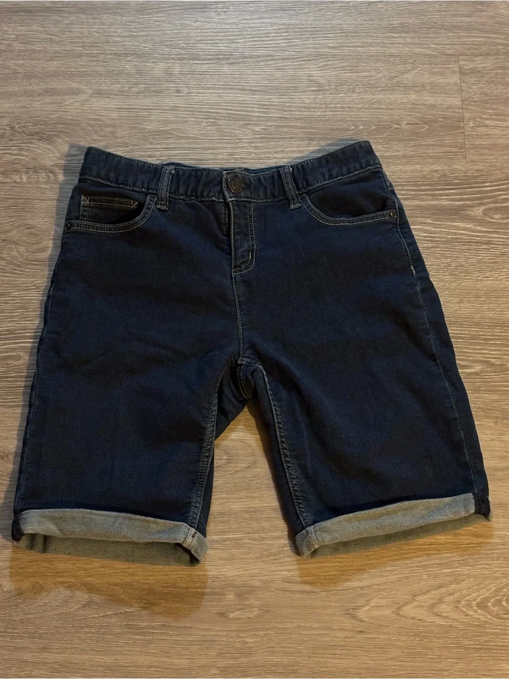 Girls Justice Cuffed Stretch Denim Shorts size 18
